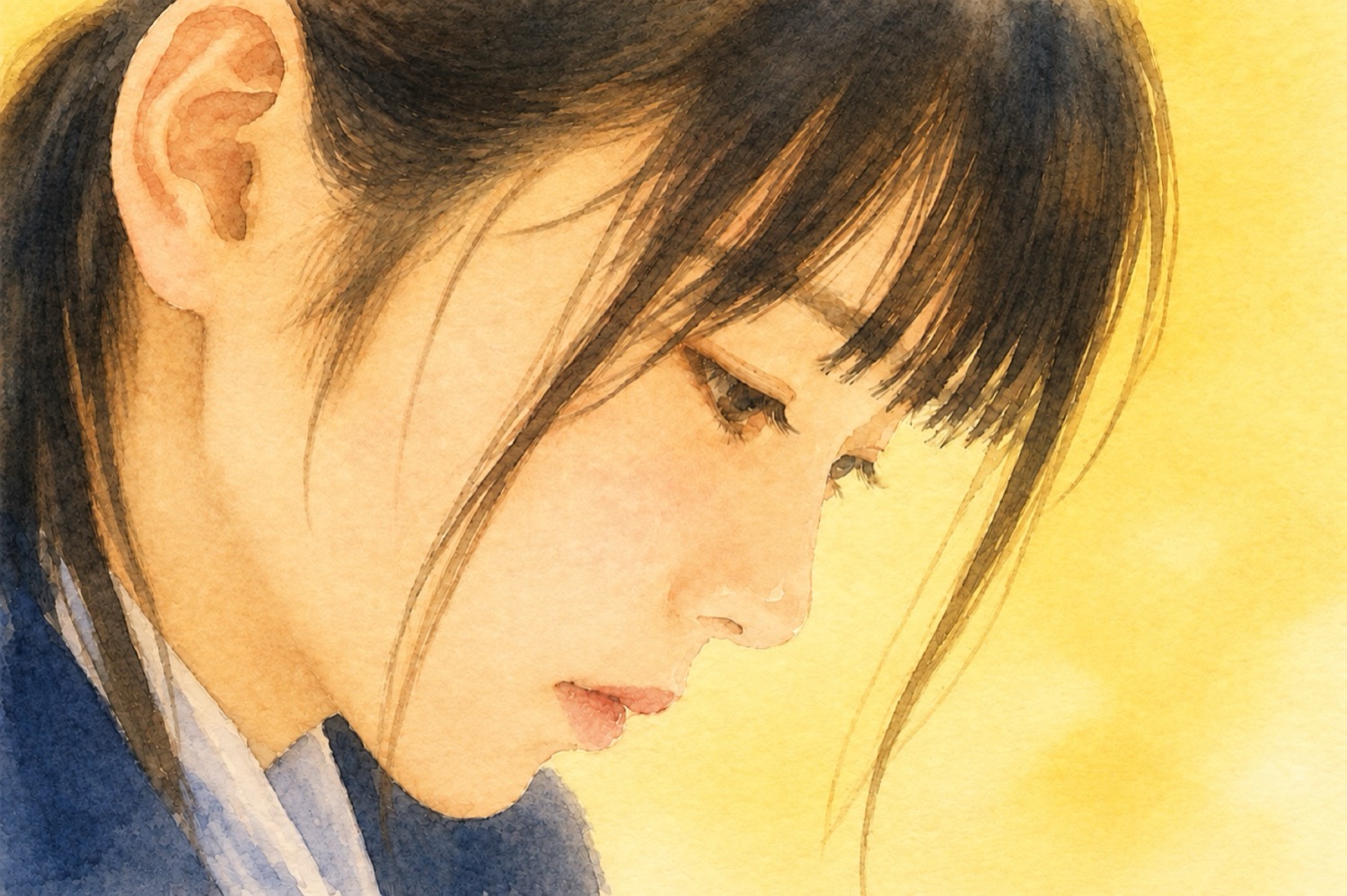 学ぶ生徒の横顔